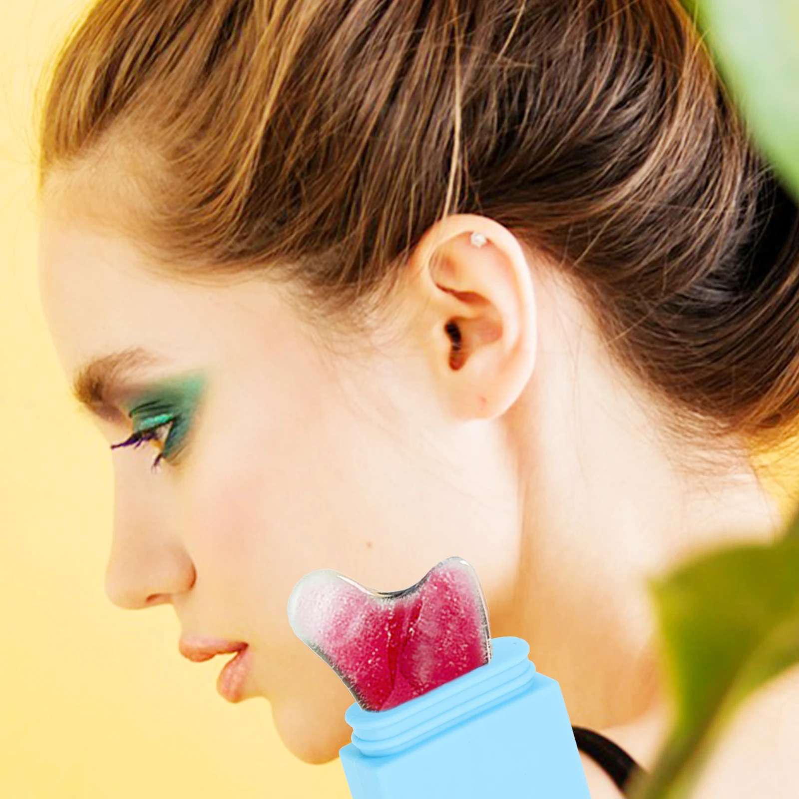 Silikonowy, wielokrotnego użytku przyrząd do pielęgnacji skóry dla kobiet, masażer do twarzy, redukujący opuchliznę i zwężający pory, forma do masażu twarzy.