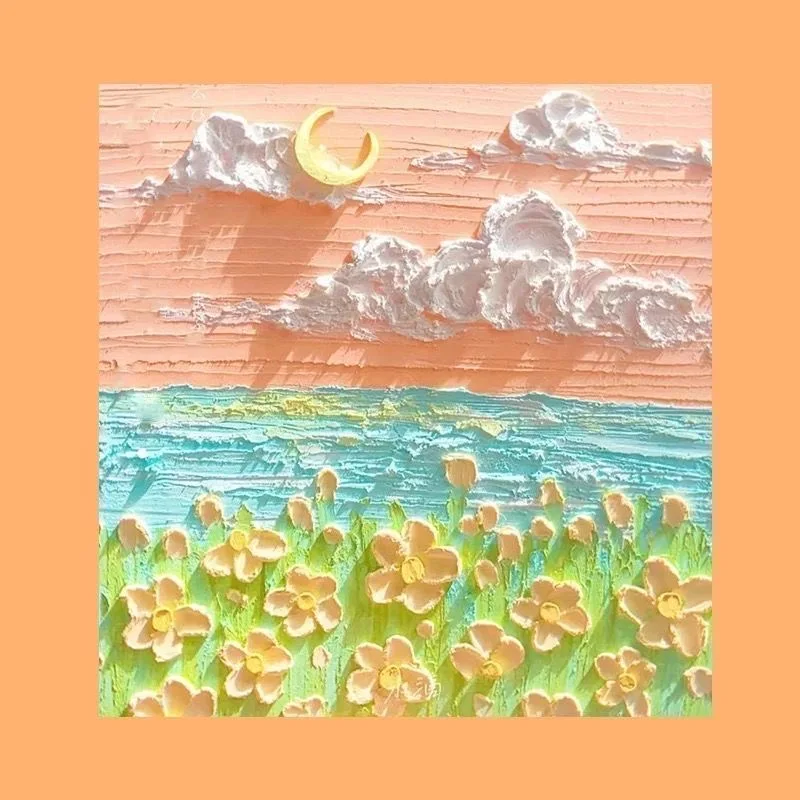 

A6066 White Daisy Oil Painting