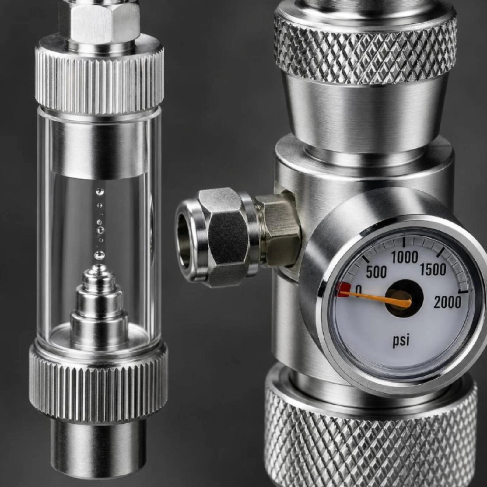 Gas Regulation Valve Accurate Valve with Pressure Gauge Regulator Stable Rugged for Homebrewers, Home Brewing, Aquariums