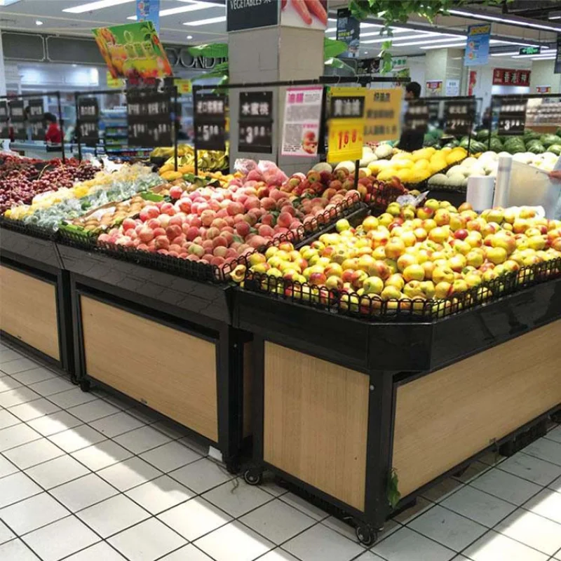 custom.Factory Customization New Fashion Design Dry Fruit and Vegetable Display Rack Shelf Foldable Metal Display Shelve