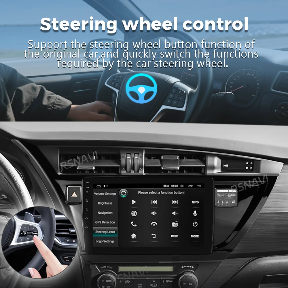 Android 15 Car Radio For Toyota Corolla Auris 2017 2018 Wireless Carplay Android Auto Car Stereo Multimedia Player 4G Wifi 2 Din