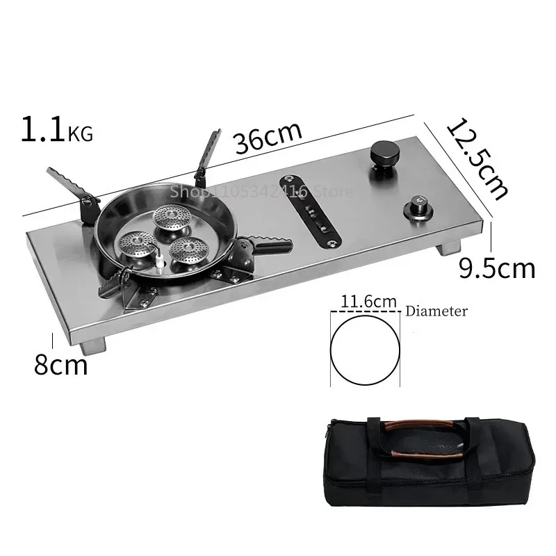 Camping Gas Stove IGT 0.5 Unit Stove 7200W High Power IGT Gas Burner Folding Brazier Grill Stainless Steel BurnerStoveforKitchen