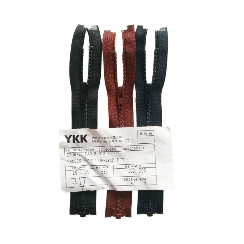 

30 шт./лот Ykk 3 # 16, 26,5 см, короткая нейлоновая катушка на молнии, одинарная открытая детская куртка для домашних животных, пальто, одежда, красный, черный, синий, швейные аксессуары