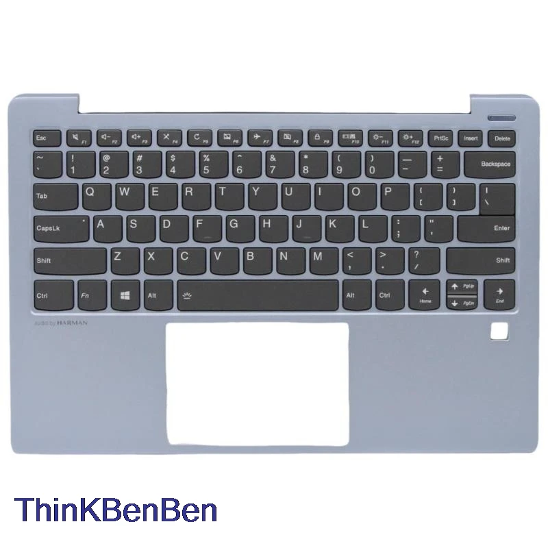 US English Blue Keyboard Upper Case Palmrest Shell Cover For Lenovo Ideapad S530 13 13IWL 13IML 5CB0S16212