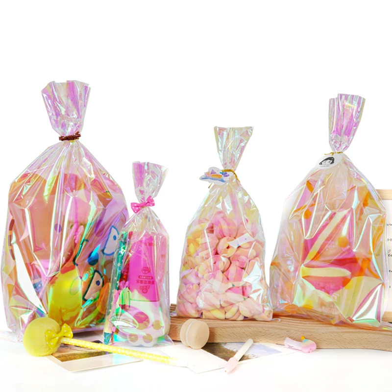 StoBag 50pcs Cellophane Pouches Candy Packaging Transparent Plastic Bags Gift Baking Party Christmas Wedding Birthday Favors