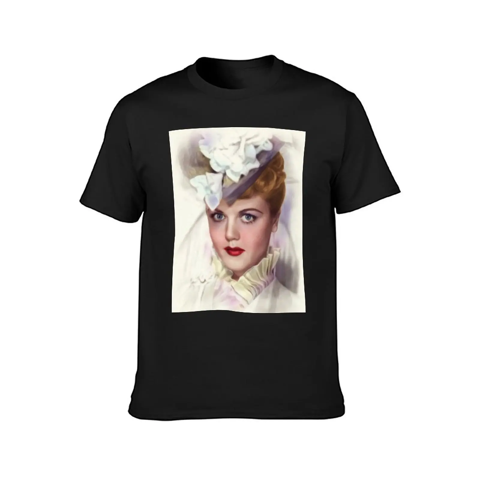 Angela Lansbury, Actress T-Shirt heavyweights tees plus size tops Men's cotton t-shirt