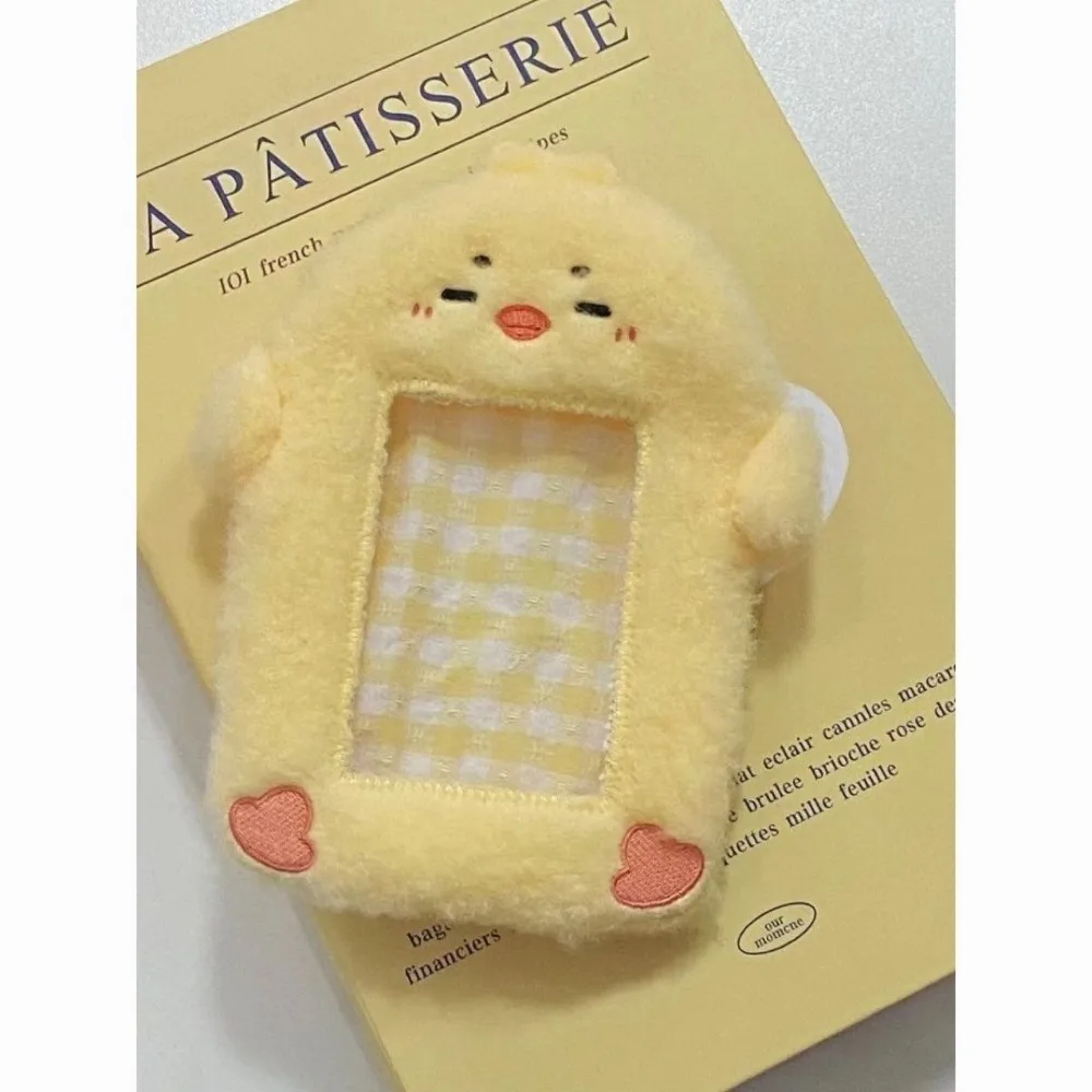 Cute Photocard Case Student Card Holder Cartoon Fox Photocard Case Bag Keychain Idol Photos Protective Cover