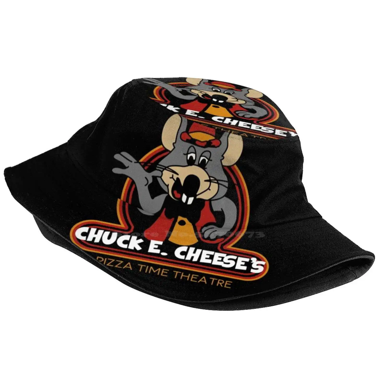 Chuck E. Cheese'S Sun Cap Fisherman Hat Bucket Hats Chuck E Cheese Party Rat Mouse Chucky Cheese Vintage Coin Chuck E Cheese