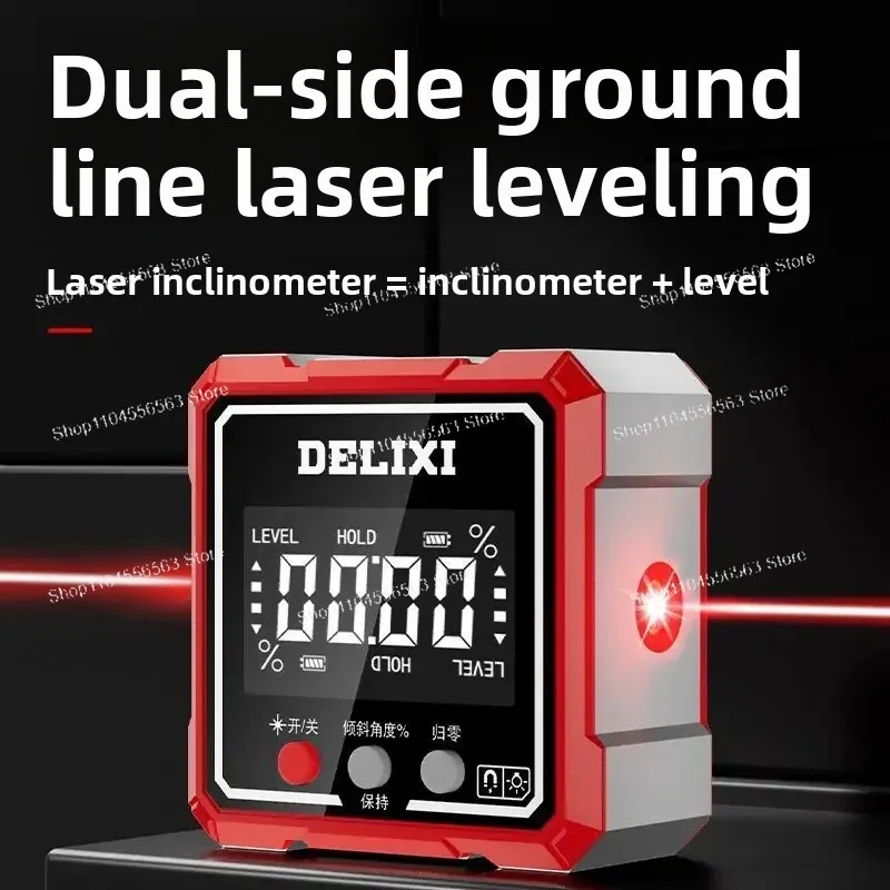 Dip Box High Precision Portable Digital Display Electronic Slope Angle Ruler with Magnetic Specification Slope Leveler