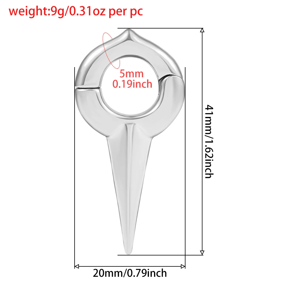 Vankula 2 szt. 316 ze stali nierdzewnej obrączki do uszu rozszerzające się płatki wieszaki na uszy tunele przebijające kobiety biżuteria do ciała