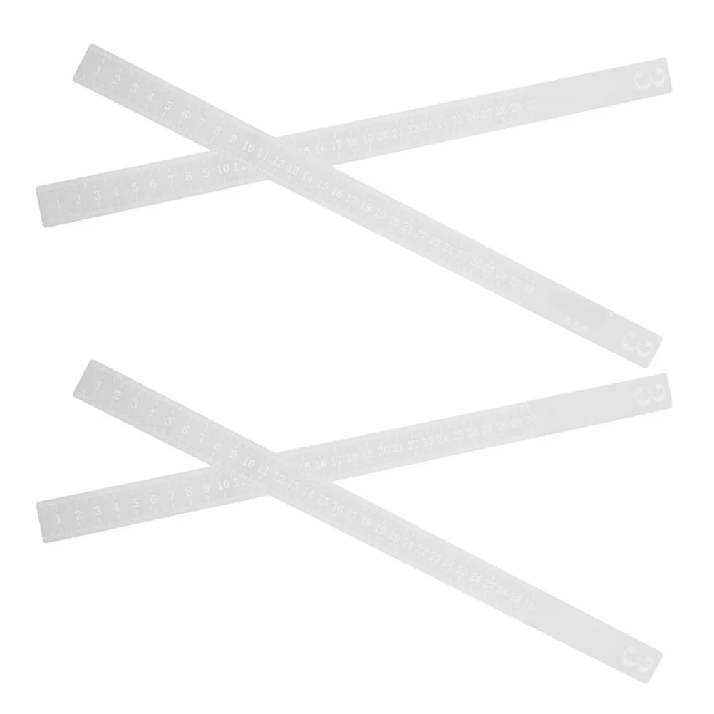 

4Pcs Baking Rulers Dough Rolling Pin Guides Acrylic Thickness Control for Cookies Pies Pastries 3mm Dough Thickness Guides