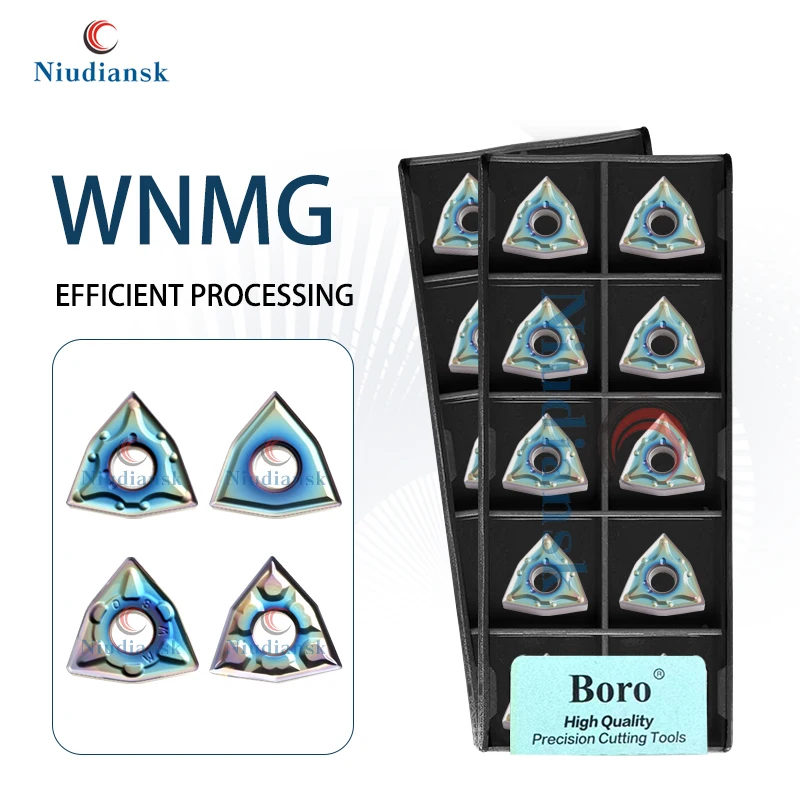 

WNMG Series 080404/08/12 Numerical Control Lathe Colored Blade Hardened Steel Cutting Tools MA MS MM TF Slot Type Turning Tools