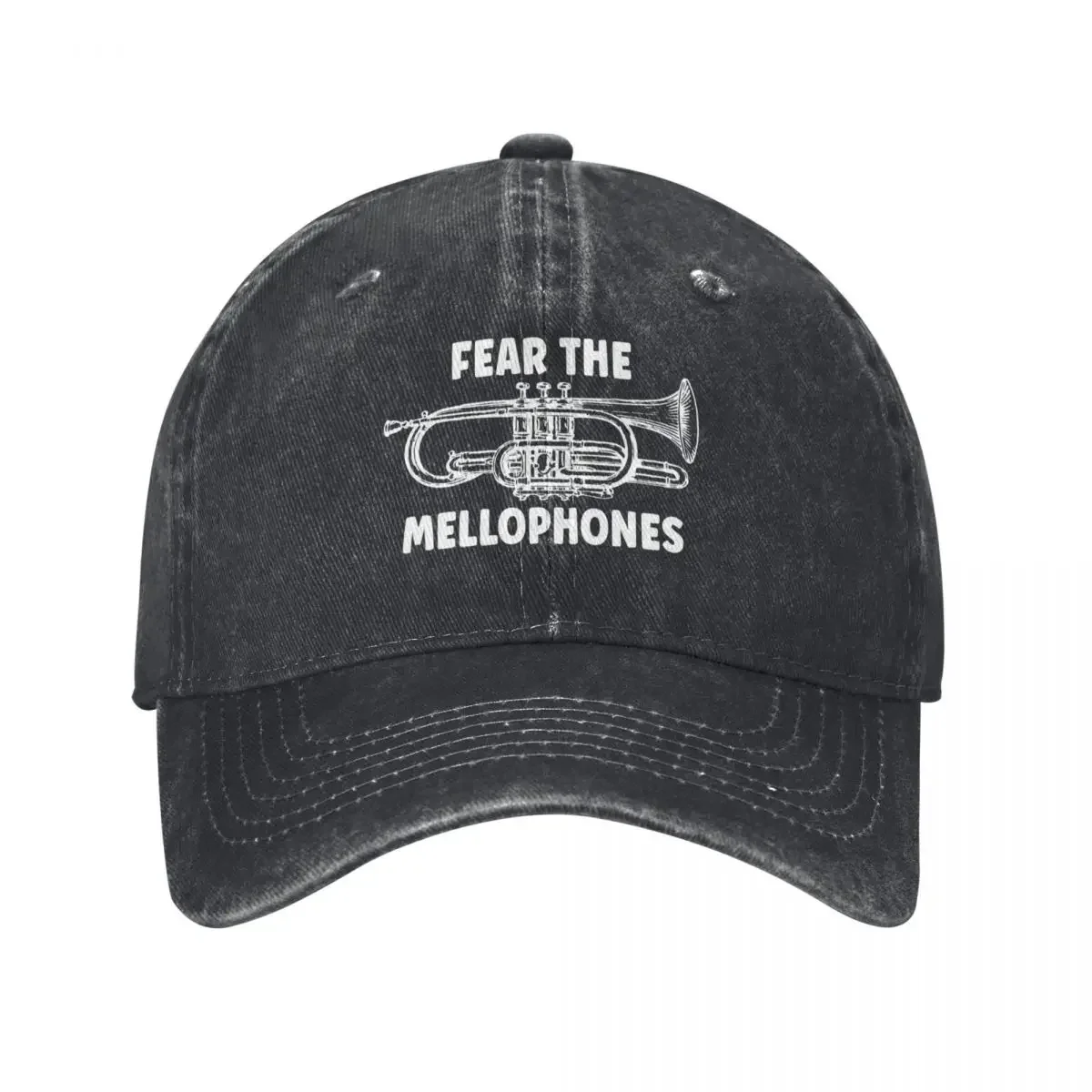 Funny Fear The Mellophones Mellophone Player Marching Band Mellophones Music, Jazz Band Mellophone Music Gifts Idea Baseball Cap