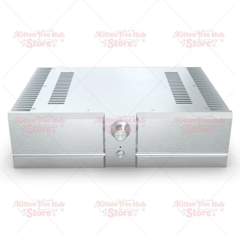 Silver Full Aluminum Amplifier Chassis  Height Case Power Amp Enclosure Box