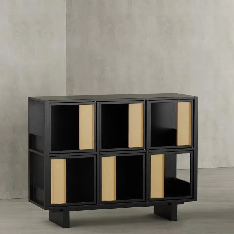 Modern Wrought Iron Bookcase for Living Room Dining Room Hotel Bedroom