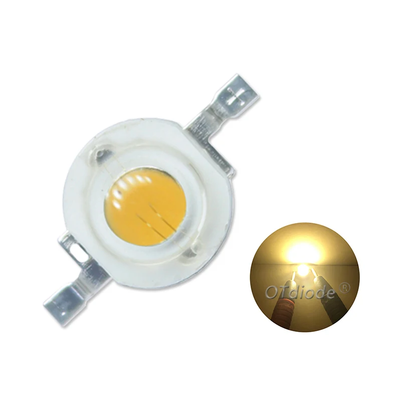 Chip LED 1W 3W lampada COB ad alta potenza caldo neutro bianco freddo 3.2-3.6V Mini lampadina diodo SMD per fai da te perlina proiettore riflettore