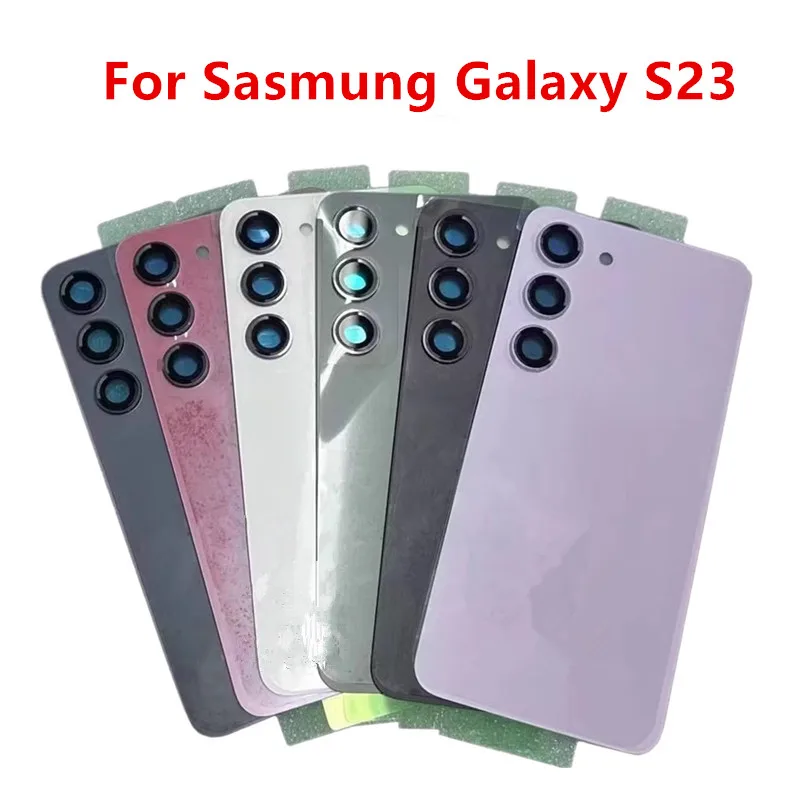 

Корпус S23 для Samsung Galaxy S23 S911, стеклянная задняя крышка аккумулятора, ремонт, замена задней крышки дверного телефона + объектив камеры