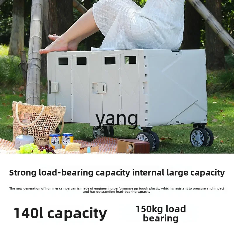 CX camping cart outdoor foldable picnic cart pull rod grocery shopping home stall