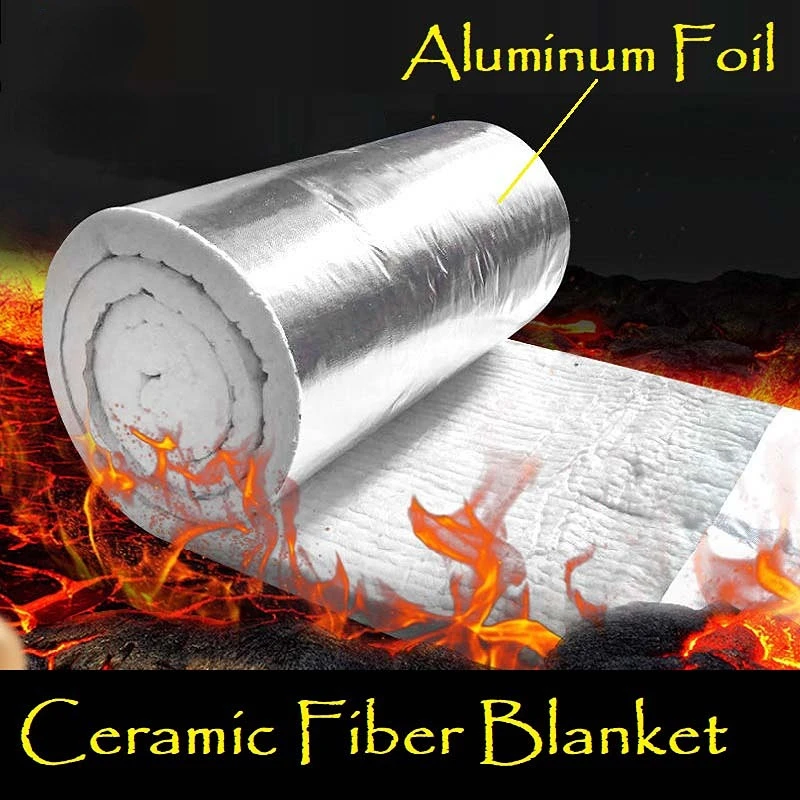 50x61cm Aluminum Silicate Ceramic Fiber Insulation Blanket Zirconium 1430 ℃ High Temperature Boiler Insulation Cotton Blanket