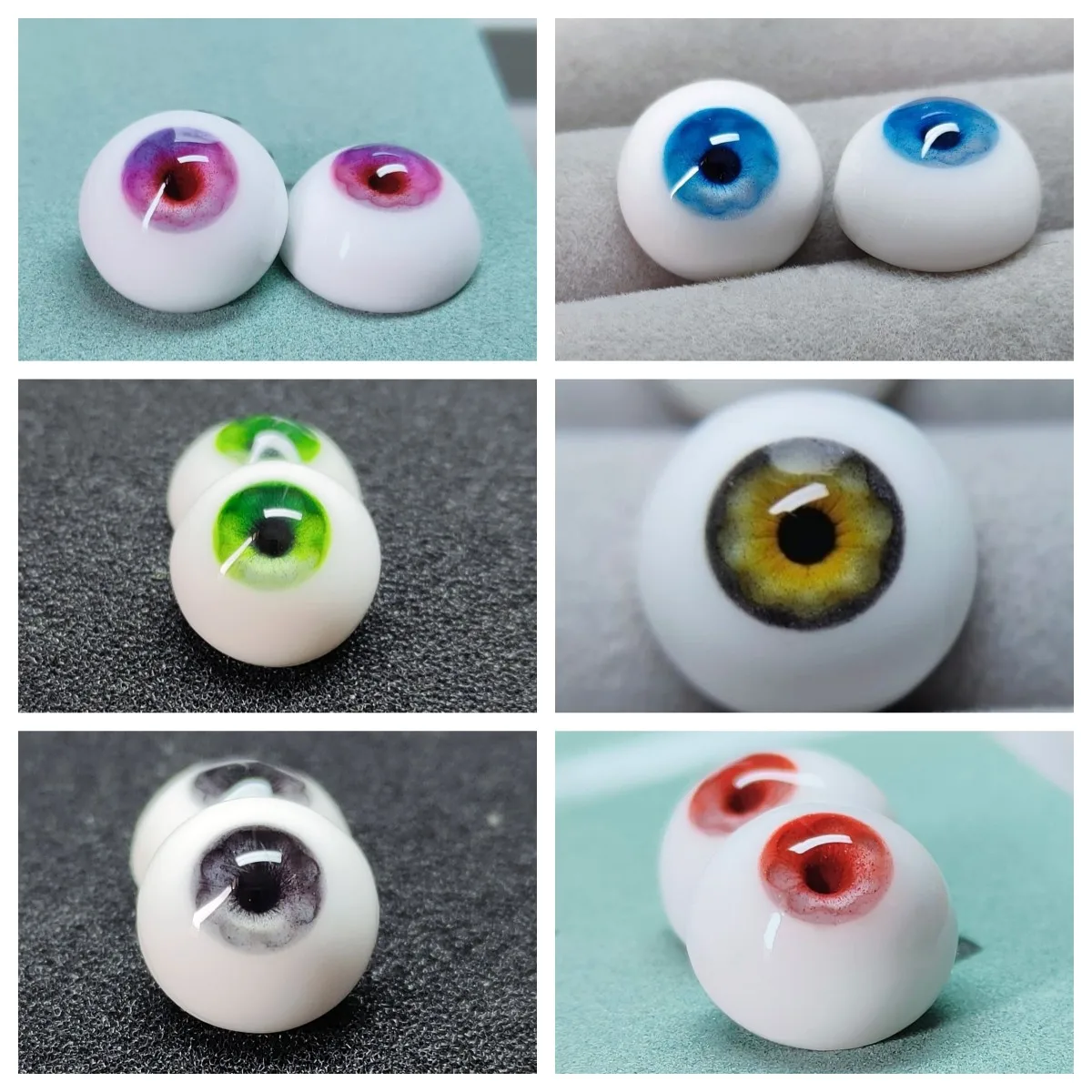 New Doll Eyes 8/10/12/14/16/18mm Plaster Eyeball for 1/3 1/4 1/6 1/8 Bjd Ob11 Doll Diy Girl Toys Handmade Doll Accessories Gift