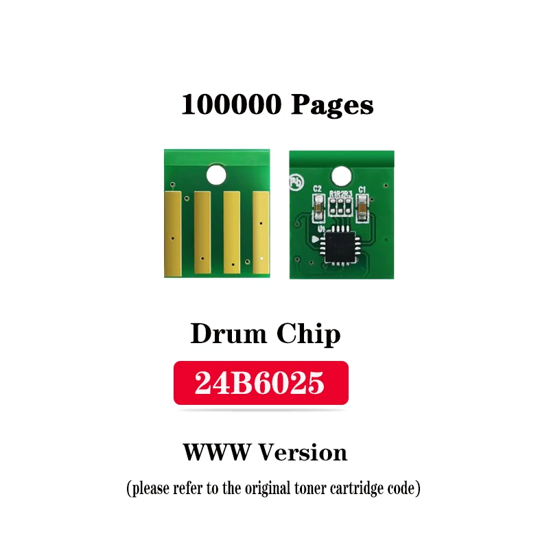 100K หน้า WW รุ่น24B6025กลองชิปสำหรับ Lexmark M5155/5163/5170/XM5163/5170/XM7155/XM7163/XM7170/XM7263