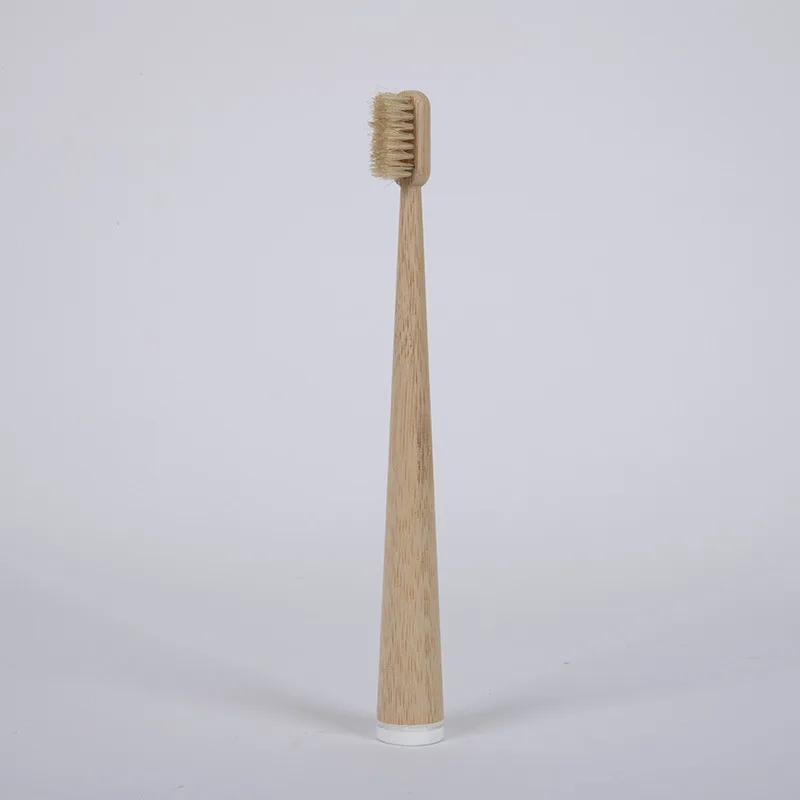 10 Pack Boar Bristles Natural Bamboo Toothbrush Eco-Friendly Stand up Biodegradable Bamboo toothbrushes Medium Pig bristles