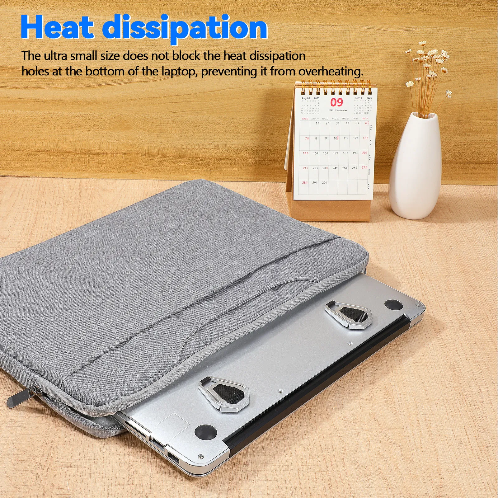 2Pcs Lightweight Zinc Alloy Laptop Stand Foldable Portable Computer Rack with Hollow Ventilation for Quiet Cooling and Stable