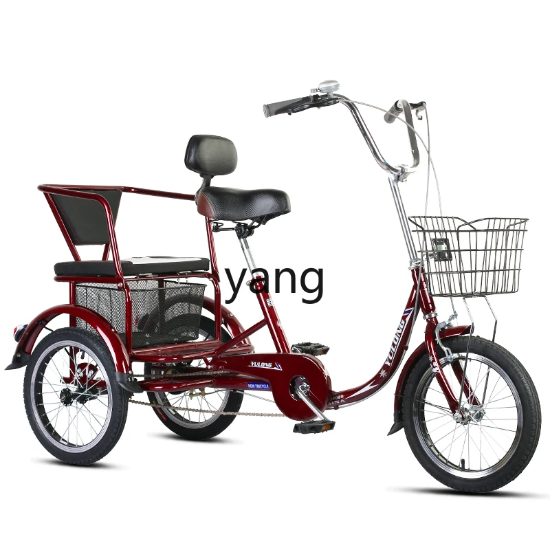 

Yjq Elderly Three-Wheeled Scooter Elderly Self-Pedal Manual Shuttle Children Small into the Elevator