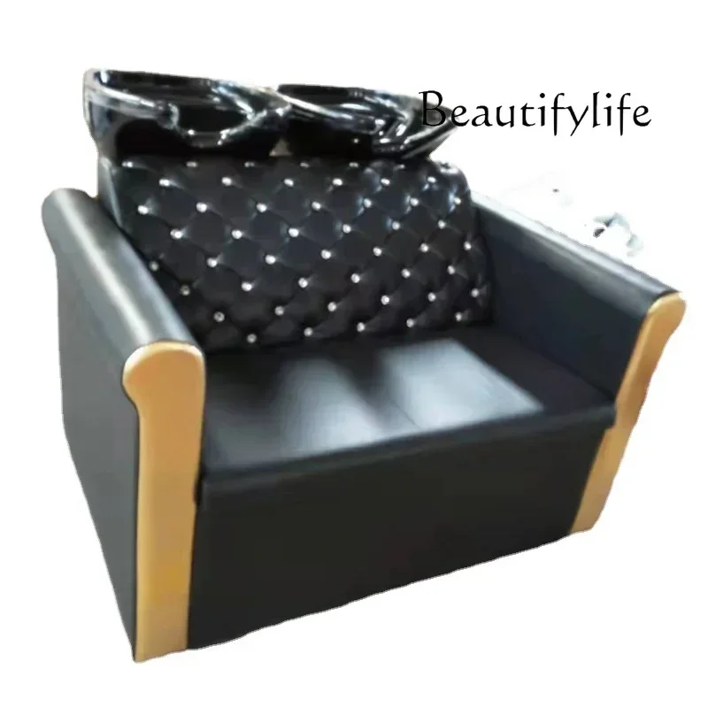 Hair salon shampoo bed Barber shop Double shampoo sofa flush bed Simple seated hair salon wash