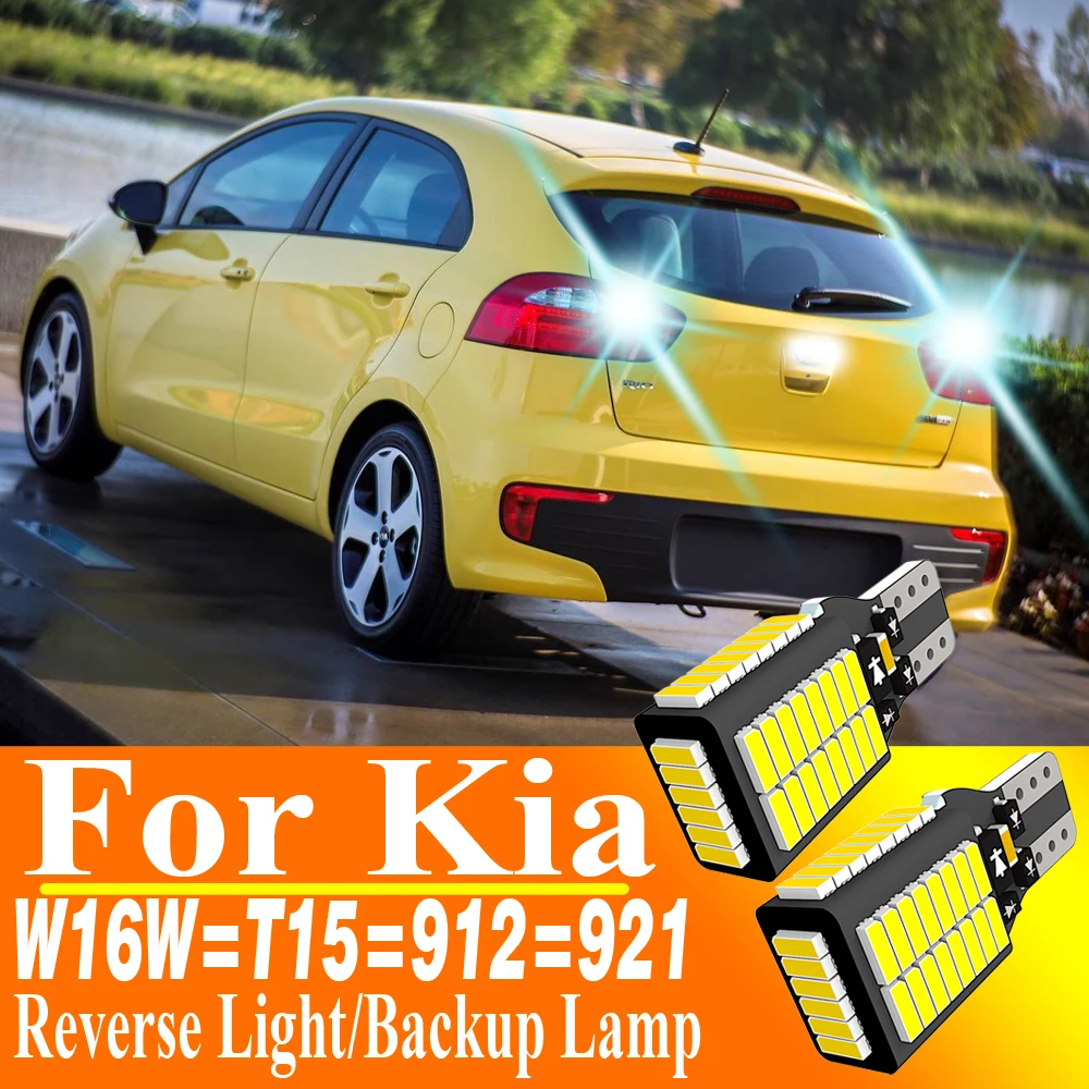 

2 шт. W16W T15 921 светодиодный резервный фонарь, лампа заднего хода Canbus для Kia Rio Sedona Seltos Sorento Soul 1 2 3 Sportage Stinger Stonic