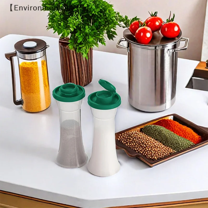 1/2Pcs Salt And Pepper Shakers Set Spice Storage Seasoning Organizer Barbecue Seasoning Jar For Home Kitchen Restaurant Camping
