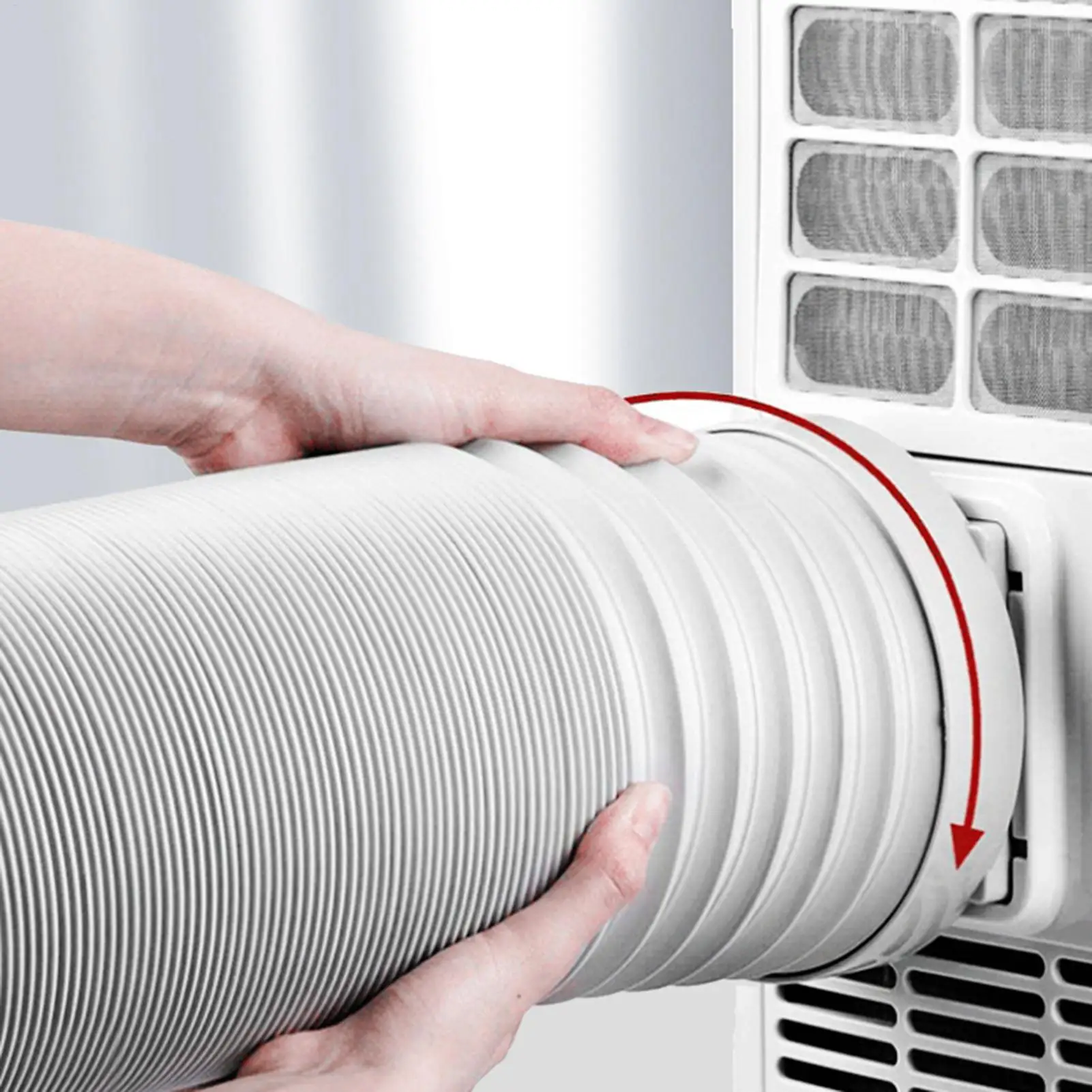 1.5M Universal Flexible Conditioner Exhaust Hose Tube Replacement Parts for Mobile Air Conditioning Exhaust Vent Pipe Portable