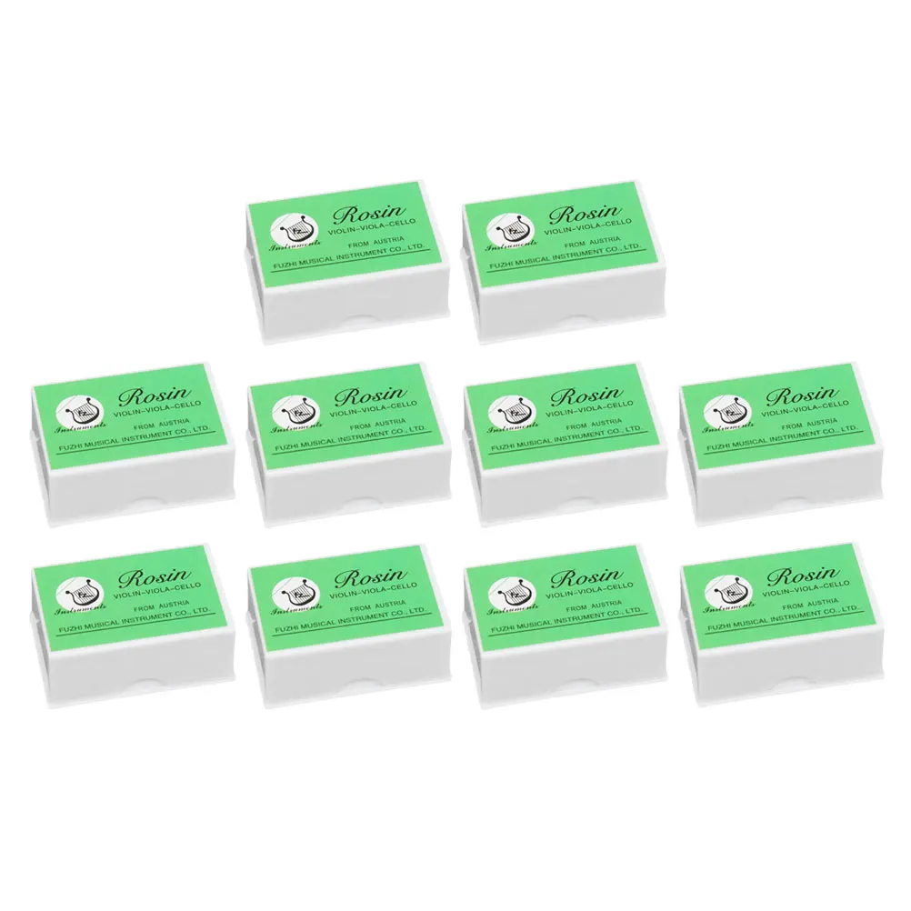 

10pcs Rosin Block for Violin Erhu String Instruments Lasting Easy to Use Portable Practical Maintenance