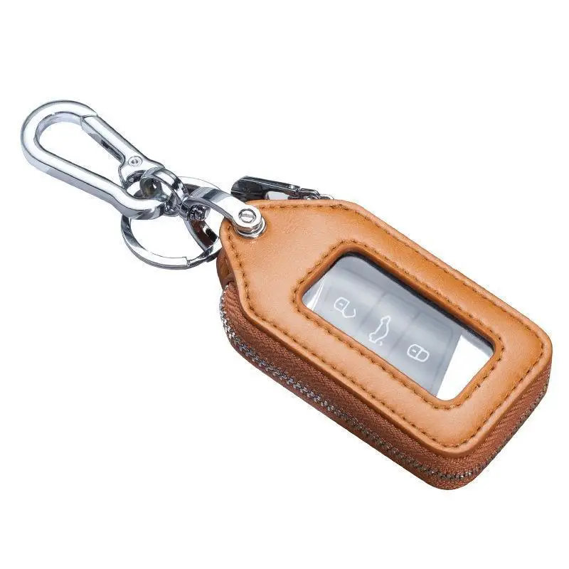 Keypack For Men And Women Car Keychain Universal Key Pendant Mini Key Leather Case Simple Waist Hanging Protective Case