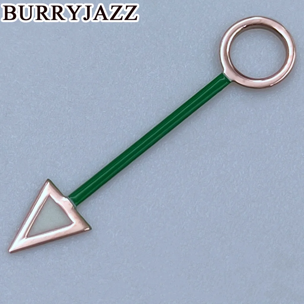 Burry jazz Silber Gold Roségold Schwarz Blau Grün Lila Braun Uhrzeiger Leuchtende Zeiger passen nh34 gmt Bewegungen – Detail 16