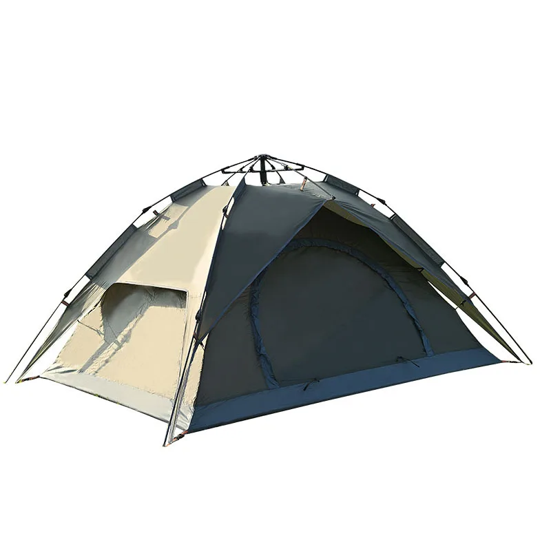 Beach outing automatic tent two doors windproof and rainproof shade tent outdoor portable quick-opening tent