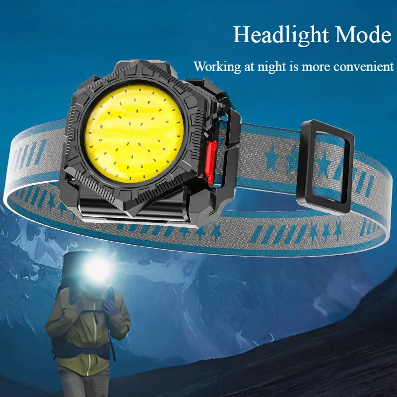 LED Wrist Light Portable Flashlight Rechargeable Watch Lamp Wrist Lighting Torch Mini Flashlight Outdoor Sport Running Light