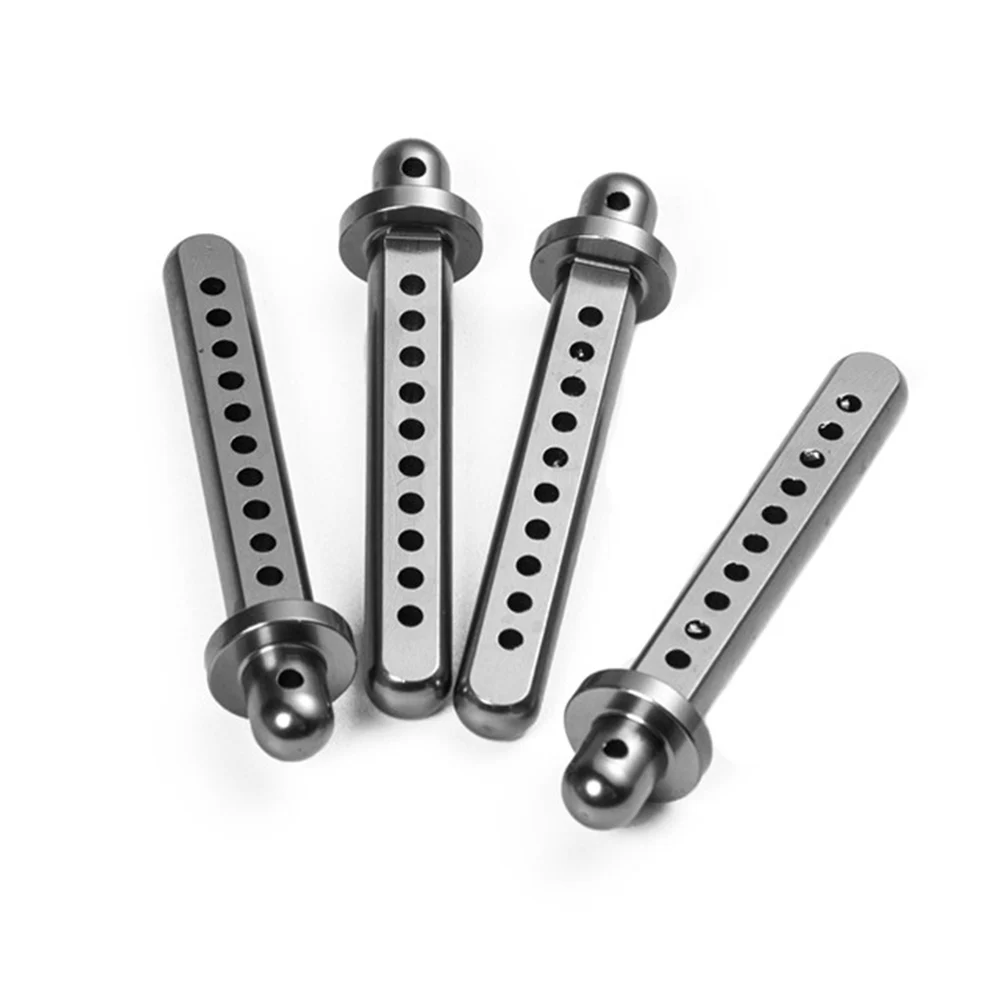 MIBIDAO 4Pcs Metal Alloy Car Shell Column Body Post Mounts for Axial SCX10 1/10 RC Crawler Car Model Upgraded Parts Accessories