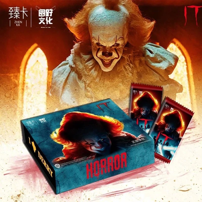 

Sanrio Stephen King's It Card Pennywise Terror Movie Clown Package Коллекционные карты Детские игрушки Подарки