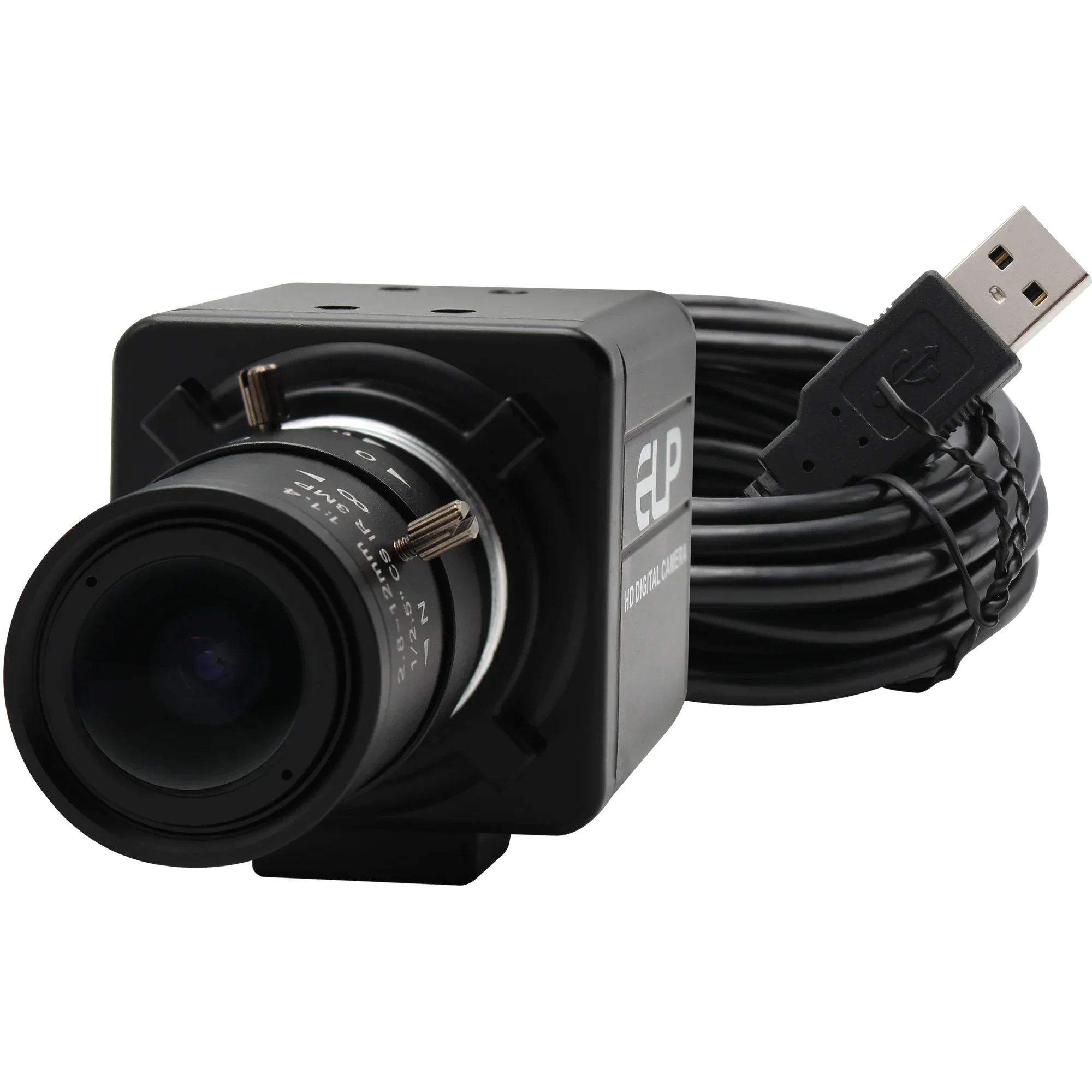 

4656X3496 16MP USB Camera IMX298 Sensor Mini Metal Case Industrial UVC HD Webcam with Varifocus CS Lens