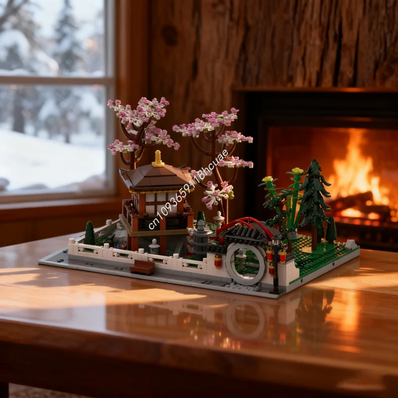 

1686pcs MOC Tranquil Modular Garden Modulared Model Building Blocks Construction DIY Christmas Gifts Creative Toys Idea Kids