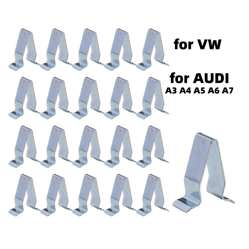 【セール中】車のドア用の金属製固定クリップ,VW,シート,アウディa3,a4,a6,10個,20個に適しています