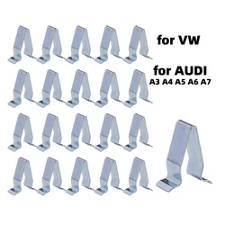 10/20 Pcs Car Door Strip Lining Metal Fastener Clips for VW Seat Audi A3 A4 A6 Car Trunk Tailgate Retainer Metal Clips