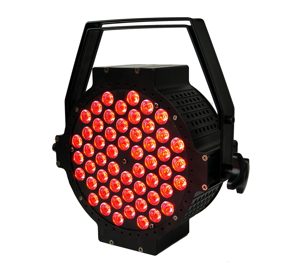 China Disco 54x3w Led Flat Par Light Led Mini Par 64 Stage Lighting for Sale Aluminum Case RGB 3IN1 Color Mixing