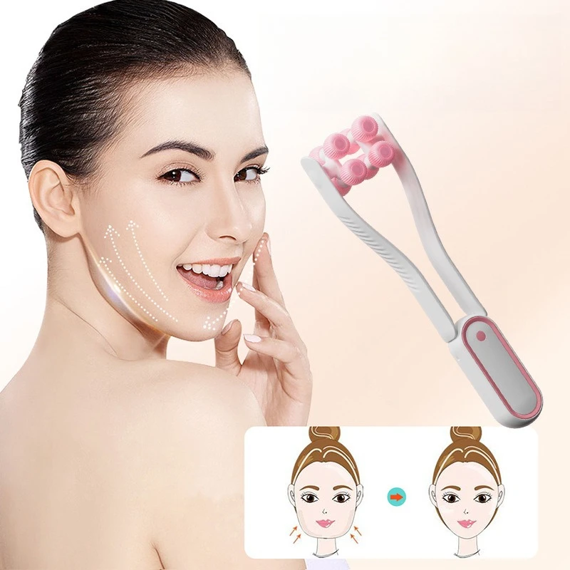 

Facial V-Face Lifting And Tightening Double Chin Nasolabial Folds Roller Type Manual Masseter Muscle Shaping Tool