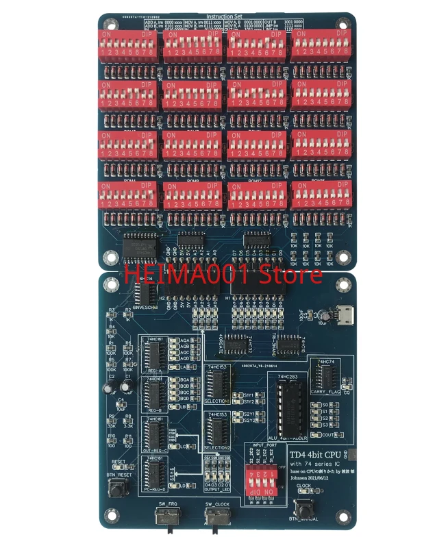 

4Bit TD4 CPU самостоятельное введение 74 Series логика чипа Circuit Design CPU принципиальное обучение