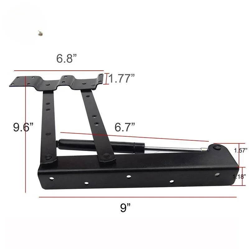 Opvouwbare hefbare salontafelbeugel opvouwbare hardware scharnier meubeldemping bufferaccessoires