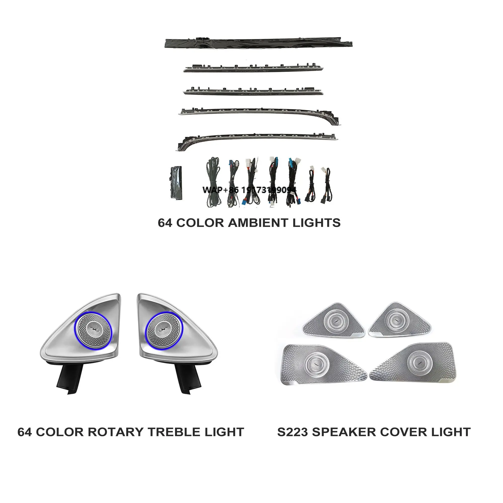 

Nunoo Factory Wholesale Car Ambient Lighting S Class S223-3 Set Kit Car Interior Lights Light Upgrade Trim Kit