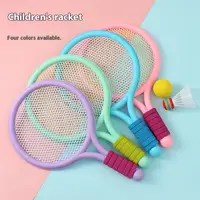 1 Juego de raquetas de bádminton de tenis ligeras para niños, Kit de raquetas para niños, juguetes interactivos para padres e hijos