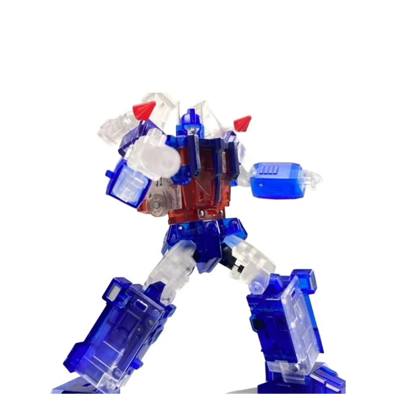 Disponibile piccola proporzione camion deformato colore trasparente serie modelli figurine decorazioni per il desktop collezione regali di festa